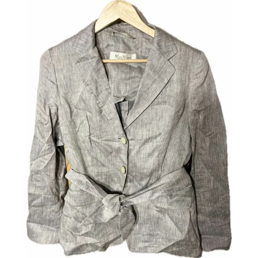 Max Mara Linen Trench Coat