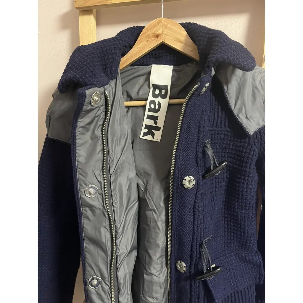 Bark Woolen Hooded Jacket