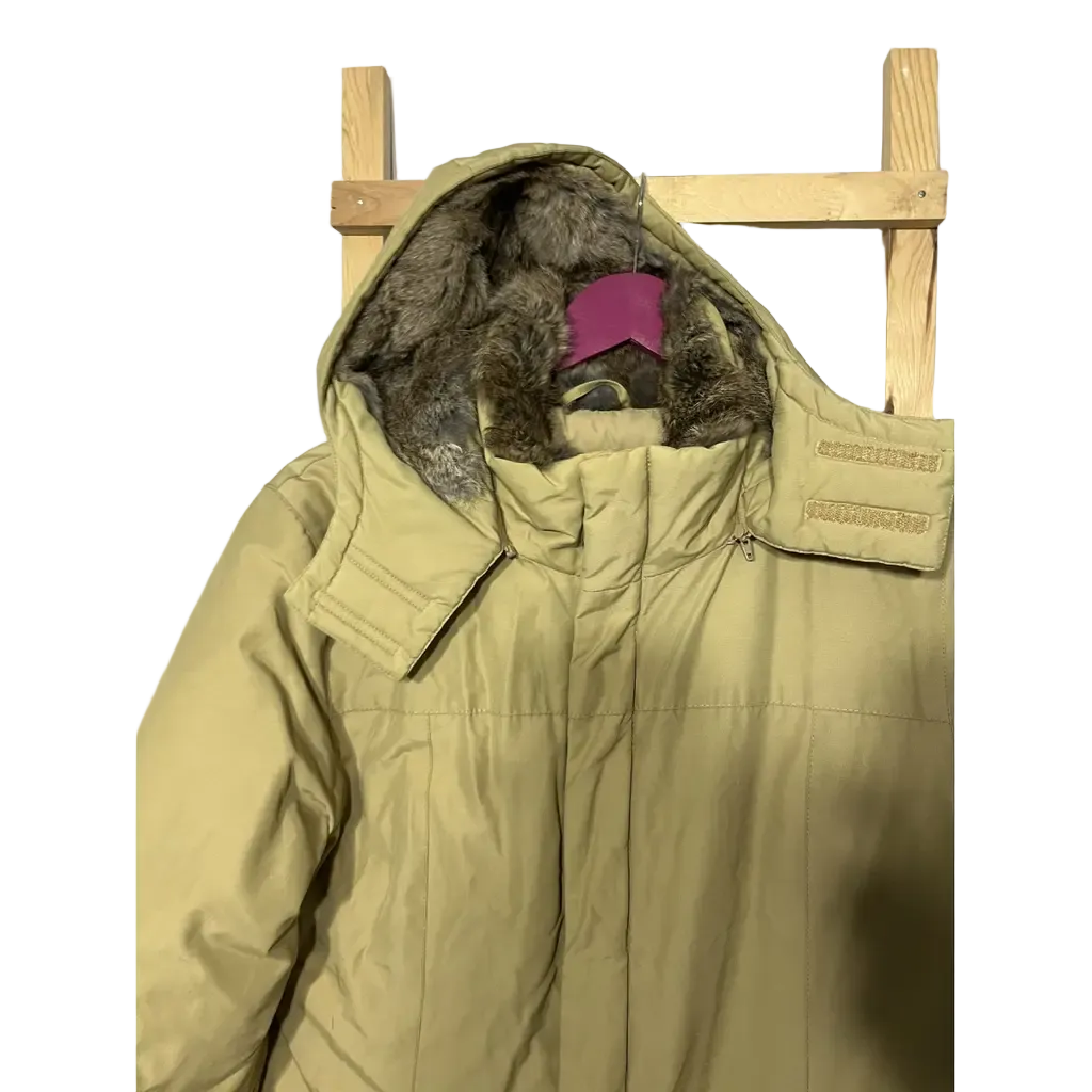 Woolrich Long Coat with Rabbit fur