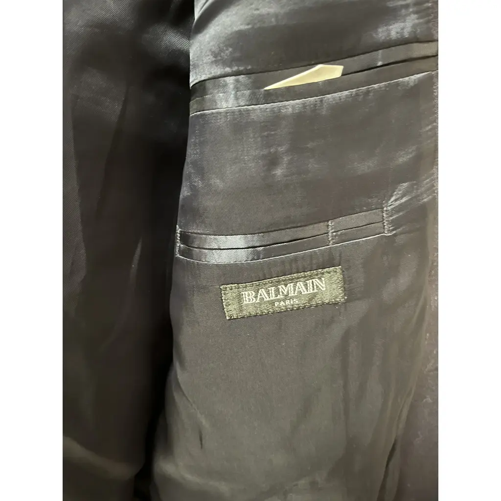 Balmain Linen Suit Jacket