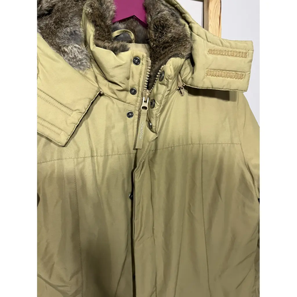 Woolrich Long Coat with Rabbit fur