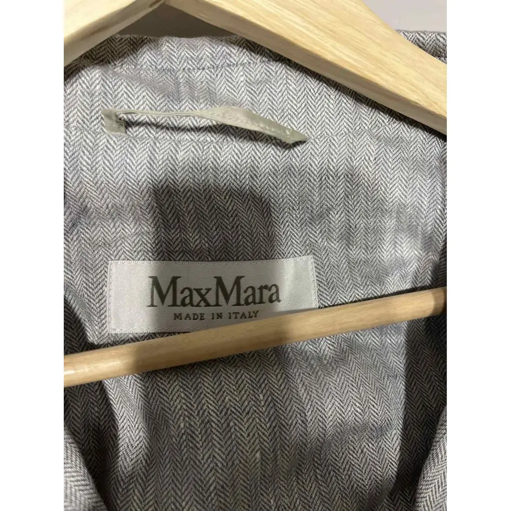 Max Mara Linen Trench Coat
