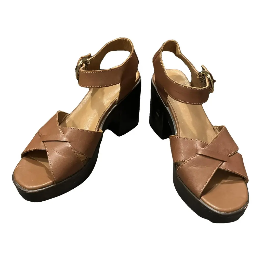 Vagabond Leather High Sandals