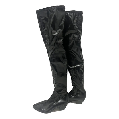 Maje Long Leather Boots