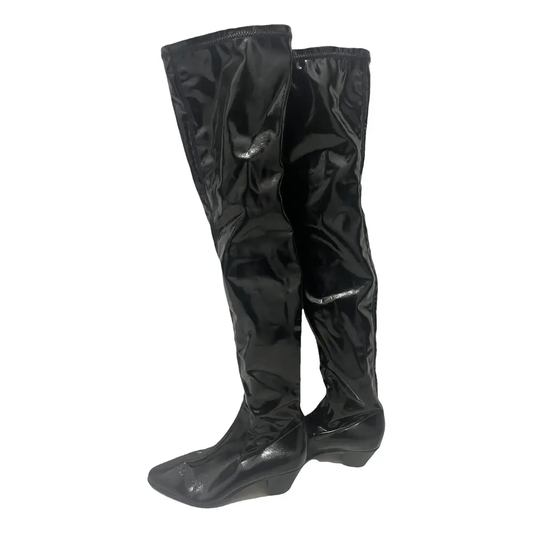 Maje Long Leather Boots