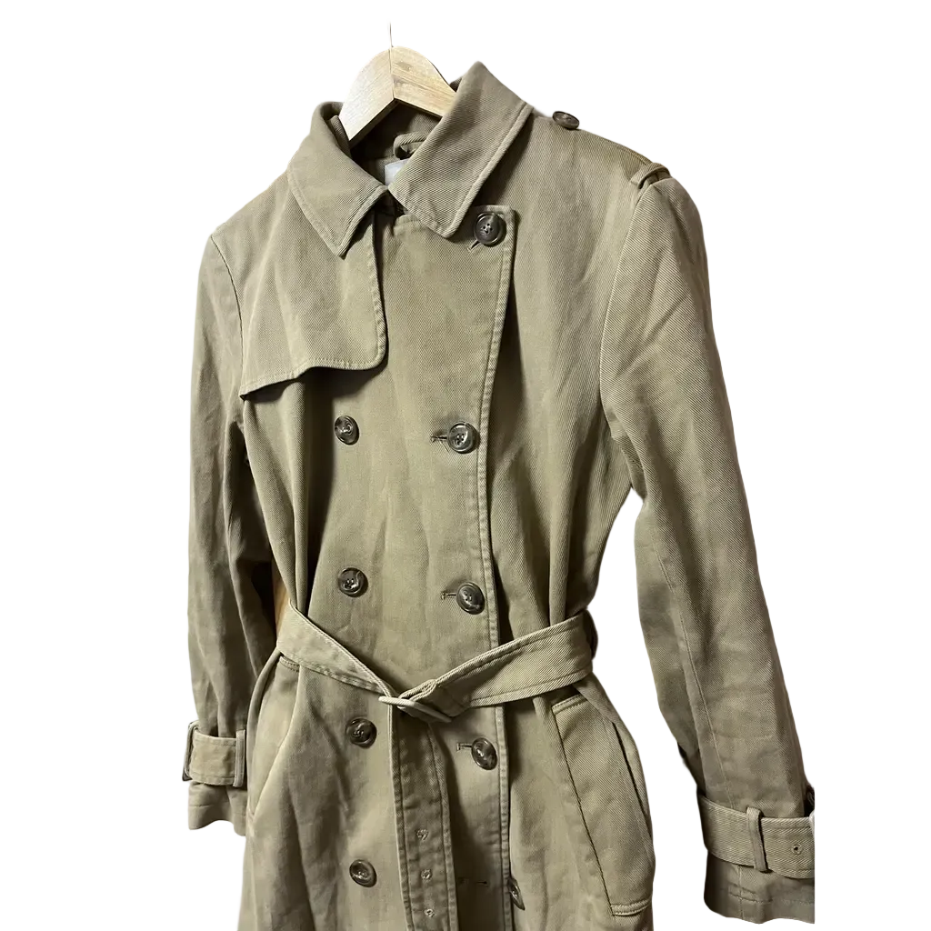 Closed Belted Cotton Coat