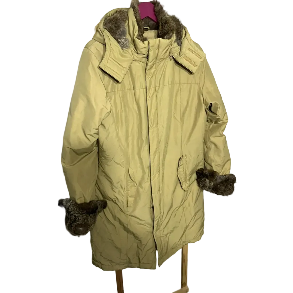 Woolrich Long Coat with Rabbit fur