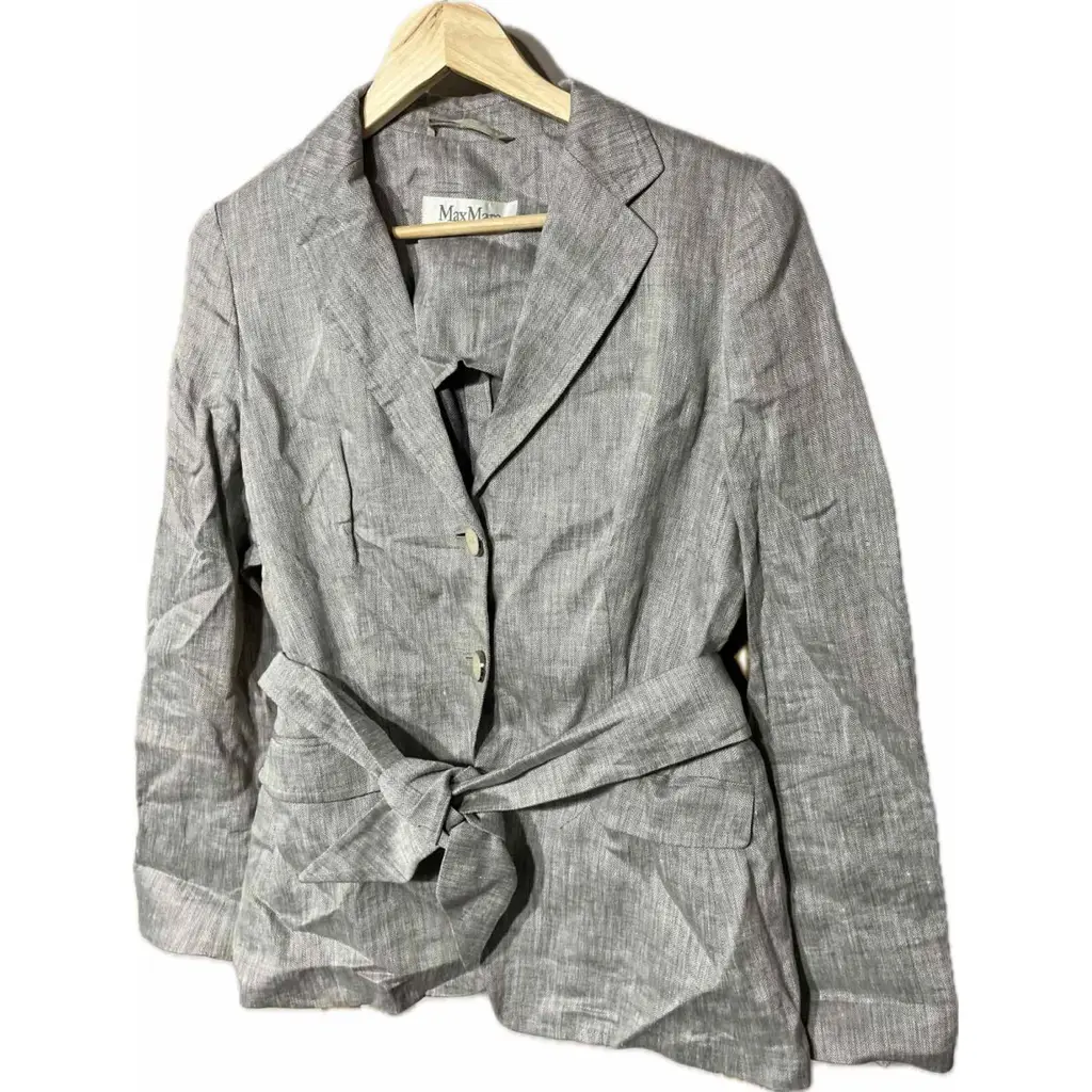Max Mara Linen Trench Coat