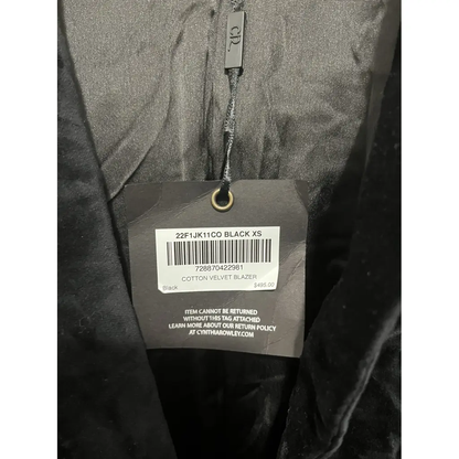 Cynthia Rowley Velvet Blazer