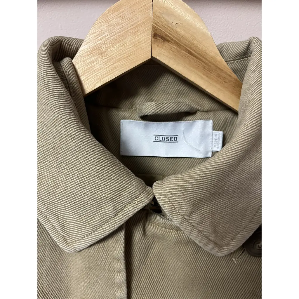 Closed Belted Cotton Coat