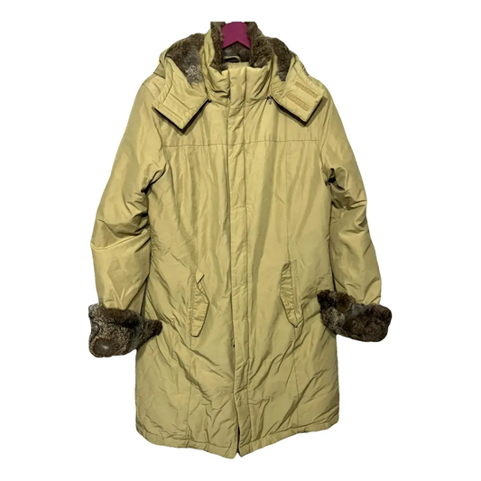 Woolrich Long Coat with Rabbit fur