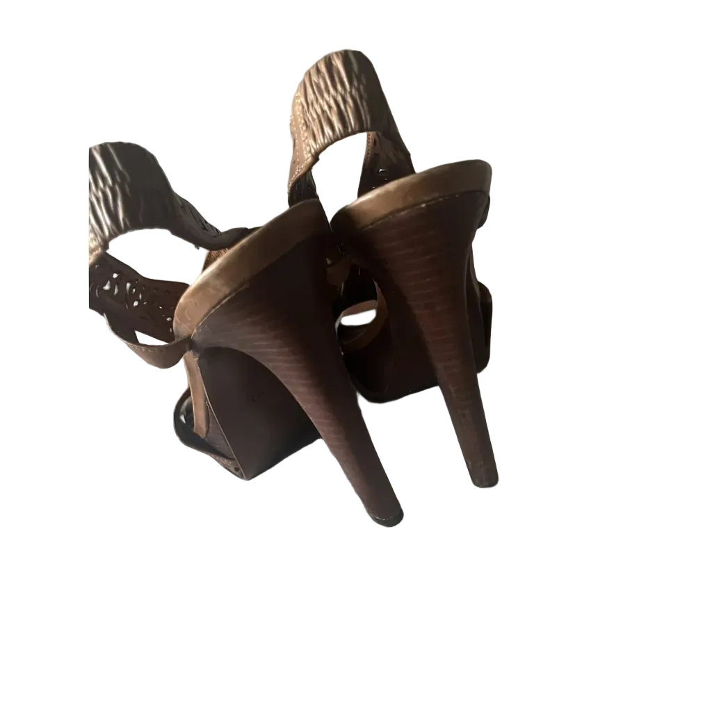 Diane Von Furstenberg Leather Heel Sandals
