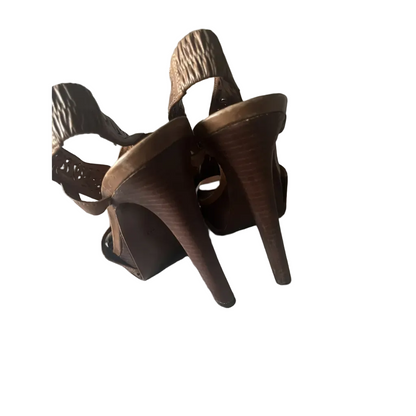 Diane Von Furstenberg Leather Heel Sandals