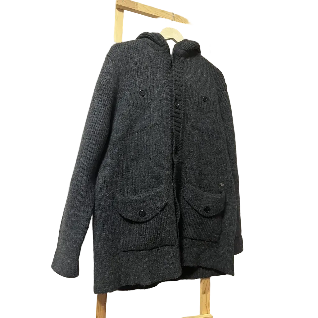 Bikkembergs Woolen Hooded Jacket
