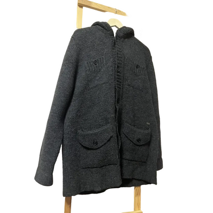 Bikkembergs Woolen Hooded Jacket