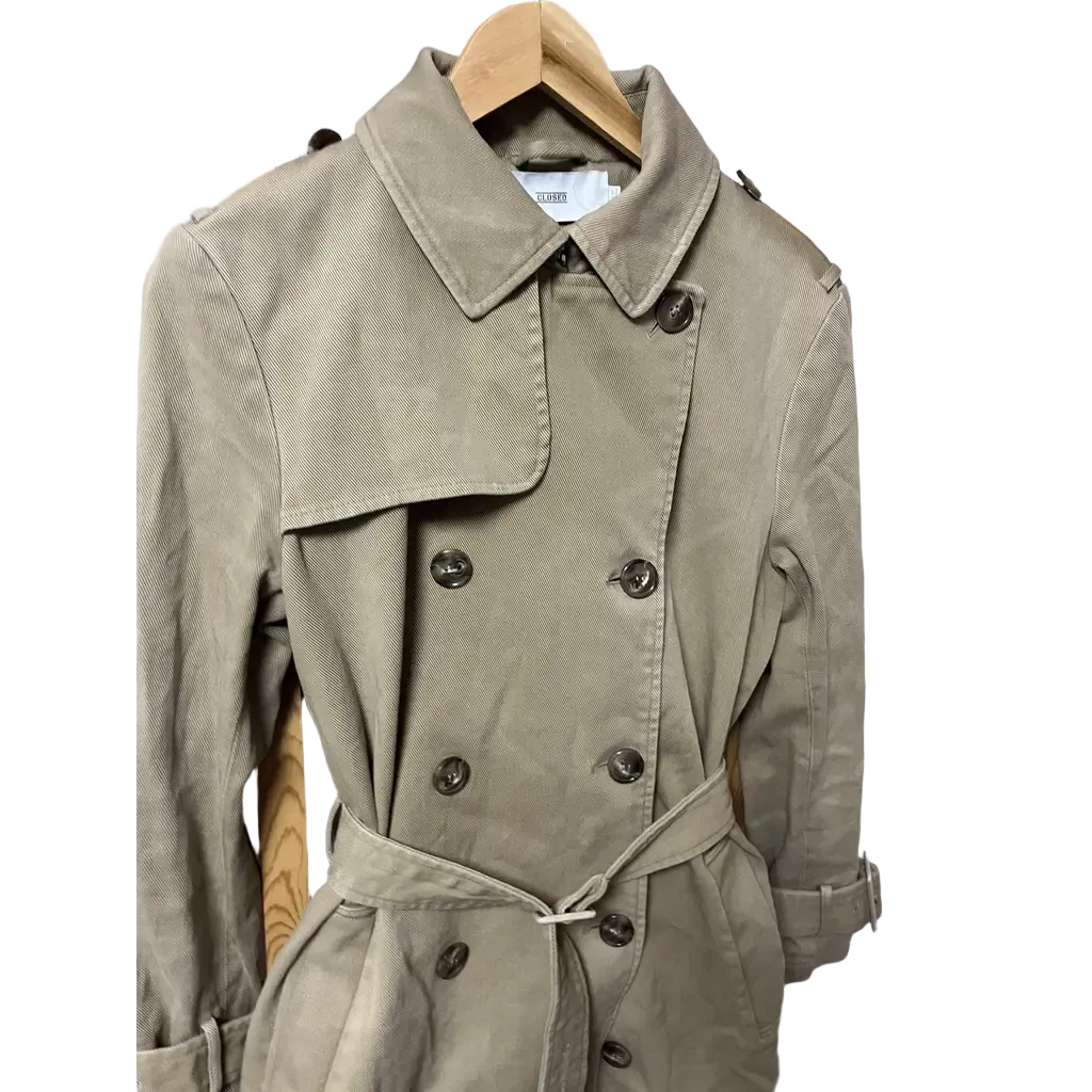 Closed Belted Cotton Coat