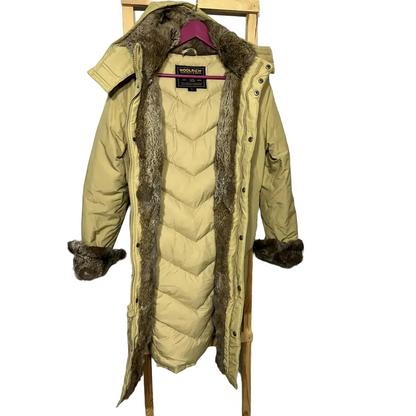 Woolrich Long Coat with Rabbit fur